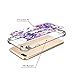 Cutebe Shockproof Hard PC+ TPU Bumper Case Scratch-Resistant Cover for Apple iPhone 7 Plus(2016)/iPhone 8 Plus(2017) Flower