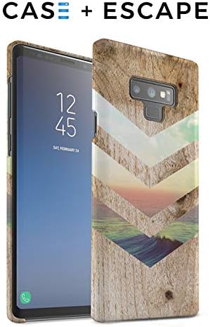 Samsung Galaxy Note 9 Phone Case - Case Escape - Nature Inspired - Wood Design - Impact Resistant - Matte Shell - Phone Case