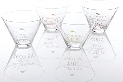 tommy bahama set of 4 glasses