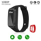 Hidden Camera LKcare HD 1080p Spy Camera 16GB Wristband Sports Camera Rechargeable Portable Surveillance Camcorder Latest Model With Tracker Function And Lens-Shielded Design