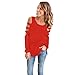 KESEE Clearance ☀ Women's Casual Cold Off Shoulder Top Blouse Hollow Out Shirts Corss Short Blouse