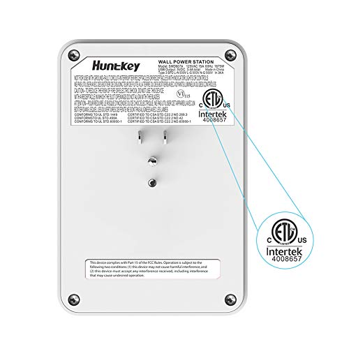 USB Plugs Wall Outlet, Surge Protector with USB, Huntkey Multi Plug