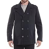 Alpine Swiss Mens Double Breasted Wool Peacoat Dress Jacket