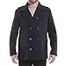 Alpine Swiss Jake Mens Wool Pea Coat Double Breasted Jacket
