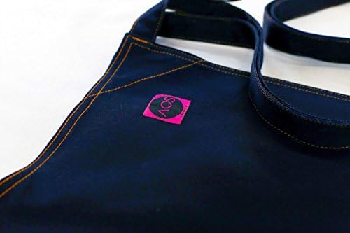 SAINT FRANCOIS Midnight Blue Apron by Top Chef Angelo Sosa -- AOSbySOSA -- Bold Design. Unmatched Quality -- Fashionable|| Premium || Two Lap Pockets. One Pen Pocket