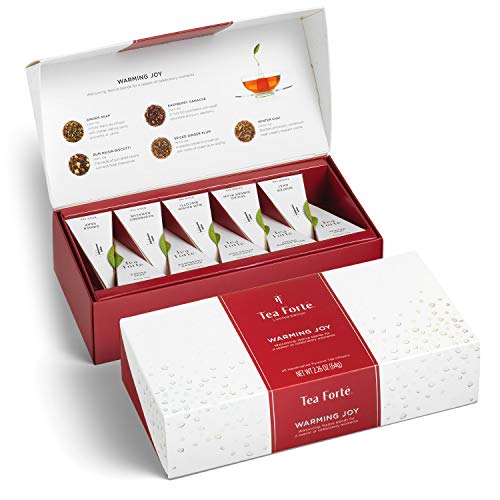 Tea Forte Warming Joy Petite Presentation Box Tea Sampler Gift Set ...