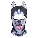 JIUSY 3D Animal Ears Balaclava Face Mask Breathable Hood Outdoor Sports Motorcycle Cycling Ski Halloween Party