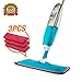 Mop, Spray Mop, Professional Spray Mop 360 Degree Rotation Wet Mop, Hardwood Floor Mop Kit with 3 Reusable Microfiber Pads & bottle, Dry and Wet Mop for Cleaning Hardwood and Floors