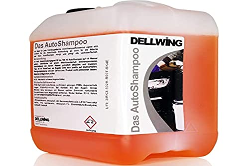 DELLWING The car shampoo concentrate 5 L – highly professional shampoo for your car – dilutable up to 1:100 – perfect for hand washing, but can also be used for machine cleaning