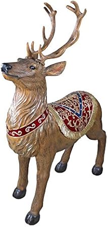 Christmas Decorations Santa Claus North Pole Illuminated Led Christmas Reindeer Decorations Holiday Decor Statue