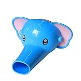 D-FantiX Faucet Extender for Toddlers Kids Babies Bathroom Toys Blue (Cartoon Elephant)