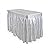6 Foot Cooler Ice Table Party Ice Folding Table with Matching Skirt - White