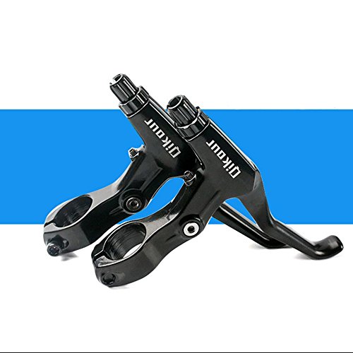 TOPBRY Bicycle Brake Lever,1 Pair Universal Full Aluminum Alloy Bicycle Brake Handle 2.2cm Diameter for mountain bike, road bike, folding bike, MTB (Black, 2.5-finger) - Thumbnail 2
