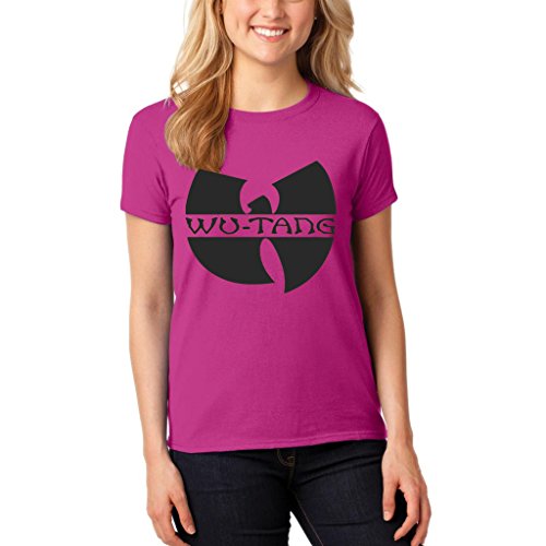 OCPrintShirts Women's BLACK Wu-Tang Clan Logo Hip Hop T-Shirt 3XL Hot Pink