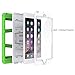 MoKo iPad Mini 3 / 2 / 1 Case, Silicone + White Hard Polycarbonate Protector with Foldable Stand Cover Case for Mini 3, Mini 2 and Mini (2012 1st gen), GREEN (Will not fit iPad Mini 4)