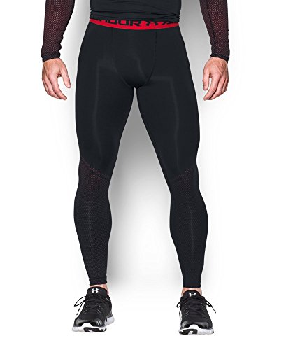 Under Armour Men's HeatGear Armour Printed Compression Leggings, Black (002), Small