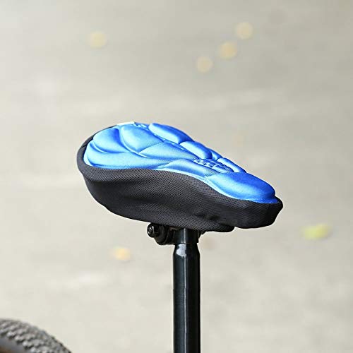 2019 Newest Cycling Bicycle Silicone Non-Slip Saddle Seat Cover Cushion Soft Pad Thick Saddle Bicycle Seat Cushion Cover Shock Absorption