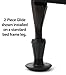 Leg Daddy 2-Piece Steel Stem Plastic Bed Frame Glide Legs, Set of 4