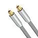 Proster Optical TOSLINK Digital Audio Cable Master Gold Fiber Optic Audio Cable Home Theater Fiber (2M OD 7.0mm)- Suitable for PS3 Sky SkyHD Plasma Blu-ray Home Cinema Systems AV Amps