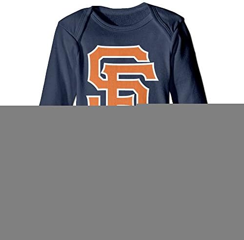 Deamoon Giant SF Logo Long Sleeve Bodysuit Outfits Navy 6 M