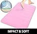 Yimobra Memory Foam Bath Mat Large Size, Soft and Comfortable, Super Water Absorption, Non-Slip, Thick, Machine Wash, Easier to Dry for Bathroom Floor Rug (31.5 x 19.8 Inch, Pink)
