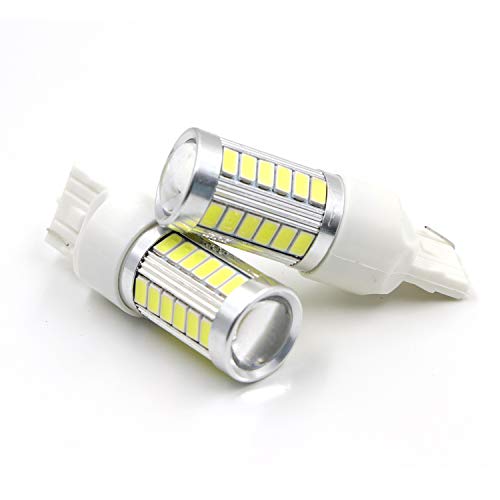 Dantoo Lumens Extremely Bright 2 x T20 7440 7443 LED Reverse Light Bulbs 33 SMD For Back Up Reverse Lights or Tail Brake Lights,Xenon White(6000K)