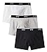CYZ Men's 3-PK Cotton Stretch Boxer Briefs-BlackGreyWhite-L