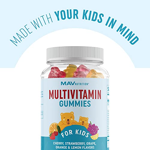 Kids Multivitamin Gummies Vitamins A, B, C, D & Zinc for Immunity