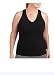 Danskin Now Womens Plus-Size Dri-More racerback mesh tank with built in bra - Gym workout (2X (18W - 20W), Black)