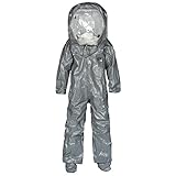 Lakeland ChemMax 3 TES Taped Level B Encapsulated Suit with Expanded Back and Back Entry, Disposable, Elastic Cuff, 2X-Large, Gray