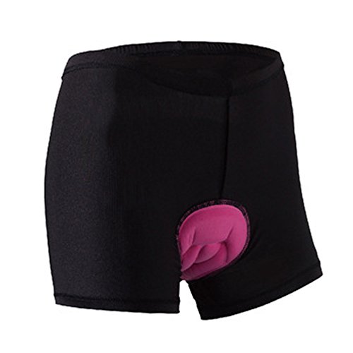 Goodkids Women's 3D Padded Bike Shorts Cycling Pants Tights Breathable Bicycle Gel Comfort Style Underwear (XXL, Black)