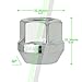 DPAccessories D2123-2308/32 32 Silver 9/16-18 Open End Bulge Acorn Lug Nuts for Aftermarket Wheels Wheel Lug Nut