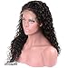 Suerkeep Deep Wave Lace Front Wigs 150% Density Glueless Brazilian Virgin Human Hair Lace Frontal Wig With Baby Hair (14, Natural Color)