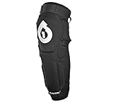 six six one Rage Hard Knee/Shin Guard (Black, Large)