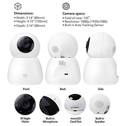 Geeni Scope WiFi Indoor Smart Motion Tracking Security Camera