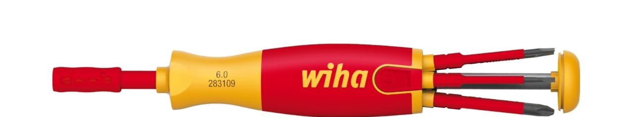 Wiha 38613, Schlitz/PH/SL+PZ (Klemmschrauben) im Blister, Red Yellow