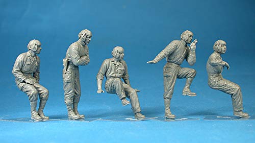 MiniArt 35126 US Tank Crew, WWII Military Miniatures 1/35 Scale Model Kit ...