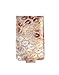 Lip Pouch for Lipstick or Lip Gloss with Mirror and Small Pocket, Holds 4 Regular Sized Tubes of Lipstick or LipSense, LipSense Carrying Case (Glitter Rose Gold Lips)