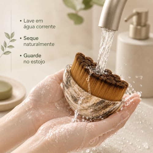 Escova de Drenagem Linfática Facial e Corporal Massageador Queixo Duplo Define Mandíbula Lifting Firmeza Desincha Rosto Cerdas Macias Skincare com Estojo Protetor para Todos os Tipos de Pele