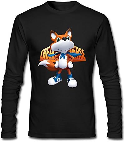 RUIZITS Gentleman Round-Neck 100% Cotton Creativerse Long Sleeve Tshirts Nice