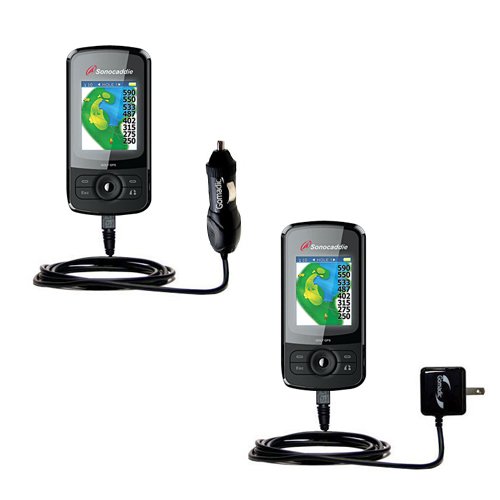 Essential Gomadic AC /DC Charge Accessory Bundle for the Sonocaddie v300 Plus GPS. Kit includes the Gomadic Home and Car Chargers at a Money Saving Price. Based on TipExchange Technology