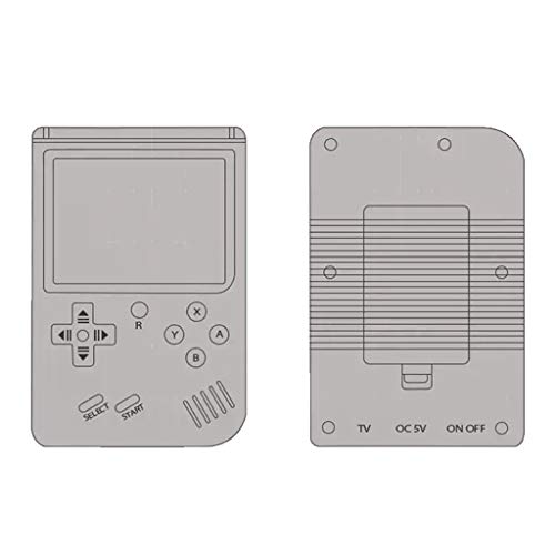 Aobiny Handheld Game Console, 2019 3.0 Inch Retro Mini Handheld Video Game Console Gameboy Built-in 168 Classic Games USB Charge, As A Gift for Children (White)