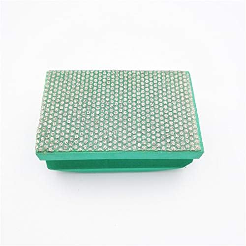 DIATOOL Diamond Hand Polishing Pad Dotted electroplated 90X55MM Hard Foam-Backed Hand pad Grit 50