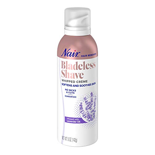 Nair Hair Remover Bladeless Shave Whipped Crème Infused with Lavender Oil, 5oz