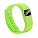 EFOSHM Green K5 Wireless Activity and Sleep Monitor Pedometer Smart Fitness Tracker Wristband Watch Bracelet for Men Women Boys Girls Ladies Man iPhone Sumsung HTC (Green)