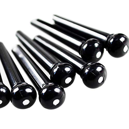 Migavan 12PCS Plastic String Bridge Pins Pegs Bridge Pins Puller Remover Extractor Folk Acoustic Guitar - Thumbnail 5