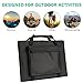TWELSEAVAN 60W Portable Solar Panel Sunpower Foldable Solar Charger for Jackery Explorer 160/240/500 Power Station/Suaoki/Goal Zero Yeti/Rockpals Solar Generator, 12V Battery, with Dual USB Ports
