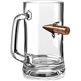 50 Cal Authentic Solid Copper Projectile Beer Mug with Handle