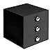 iDesign 35360 3-Drawer Plastic Vanity Organizer, Compact Storage Organization Set for Cosmetics, Dental Supplies, Hair Care, Bathroom, Dorm, Desk, Countertop, Office, 6.5