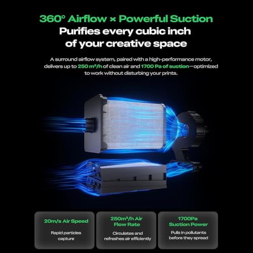 Creality Falcon AP1 Smoke Cleaner for Falcon A1/Falcon A1 Pro, Smart Laser Engraving Air Purifier with 360° Airflow, Suction Power 250m³/h, Real Time Display